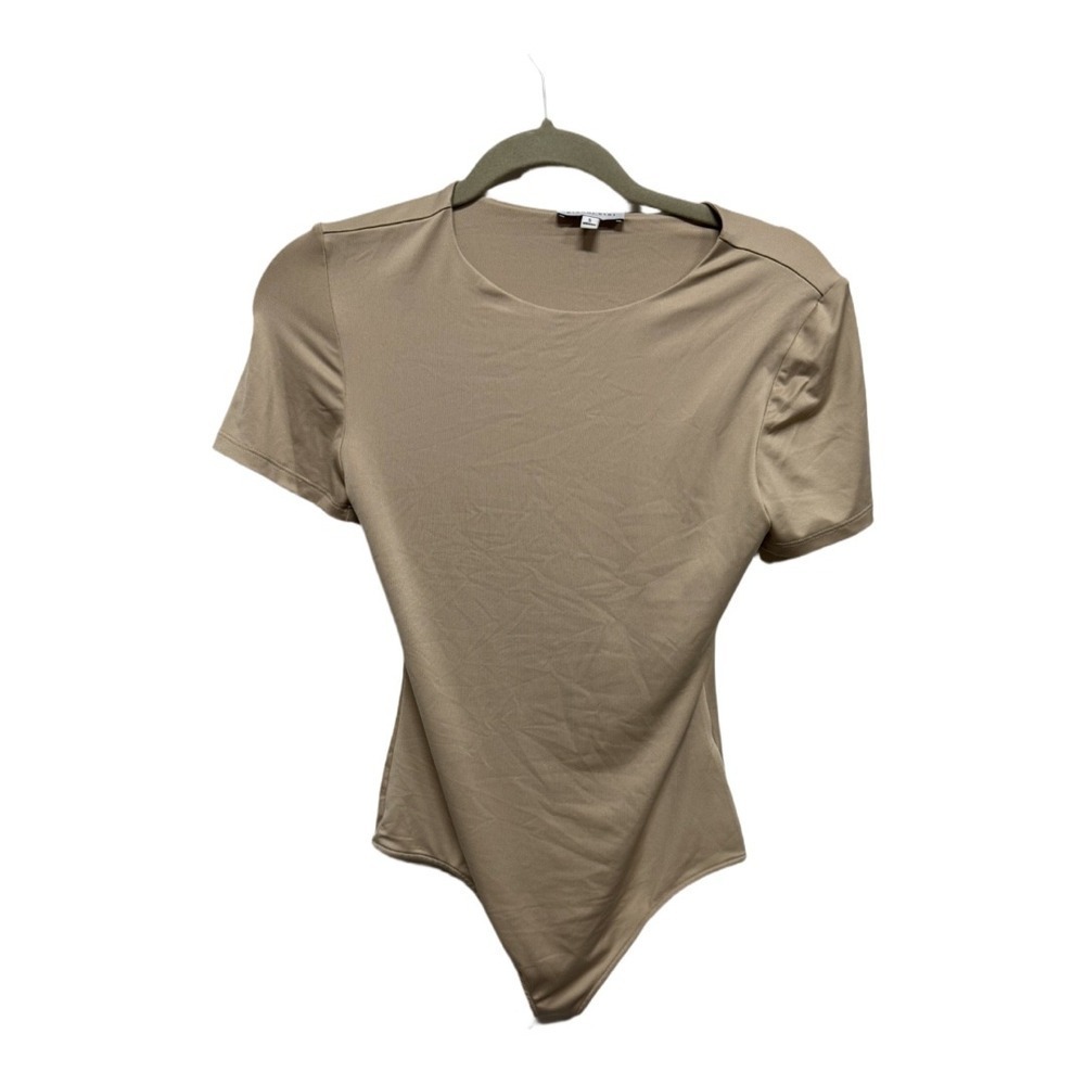Gianni Bini Layla Short Sleeve Crew Neck
Bodysuit oatmeal Size Small